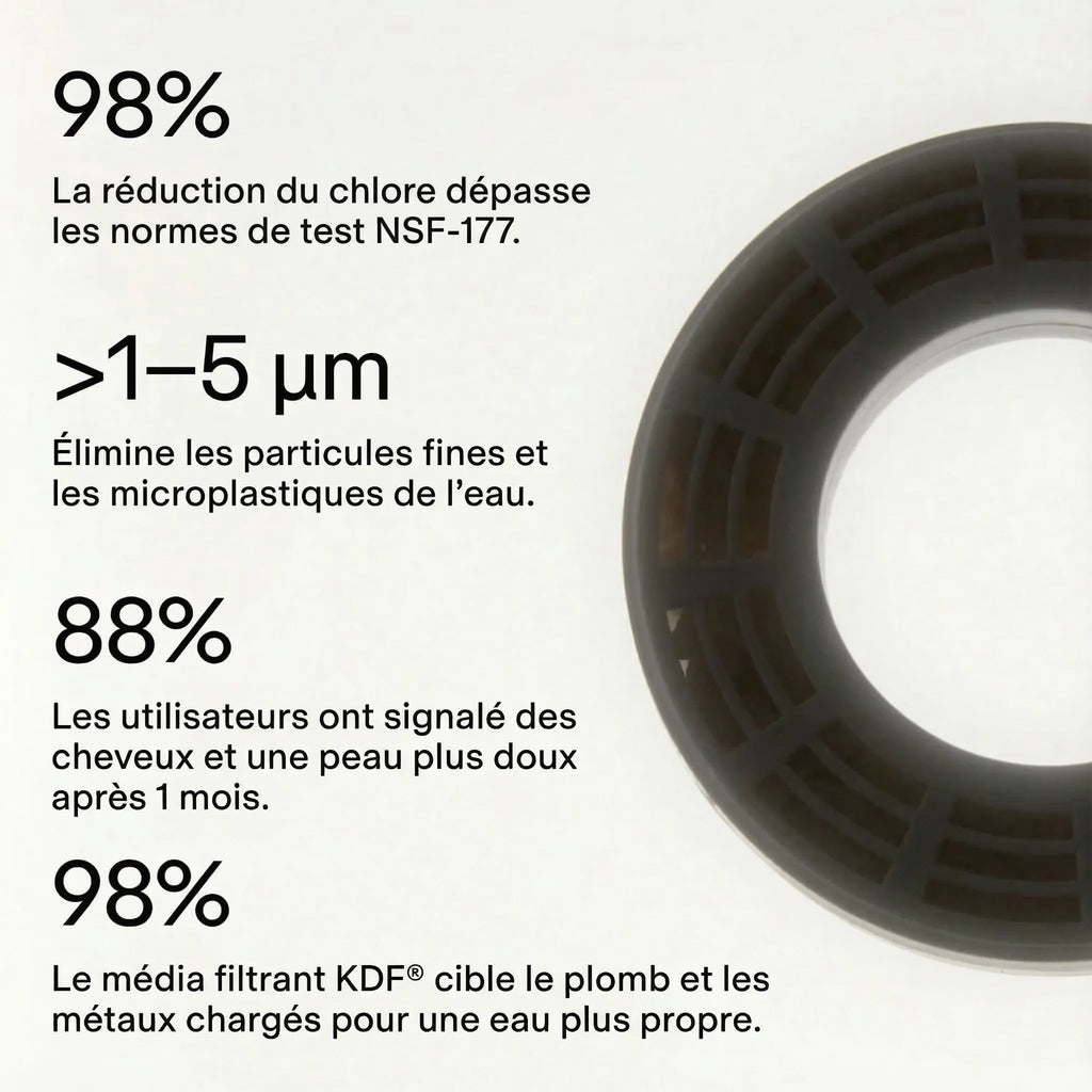 POMMEAU DE DOUCHE FILTRANT