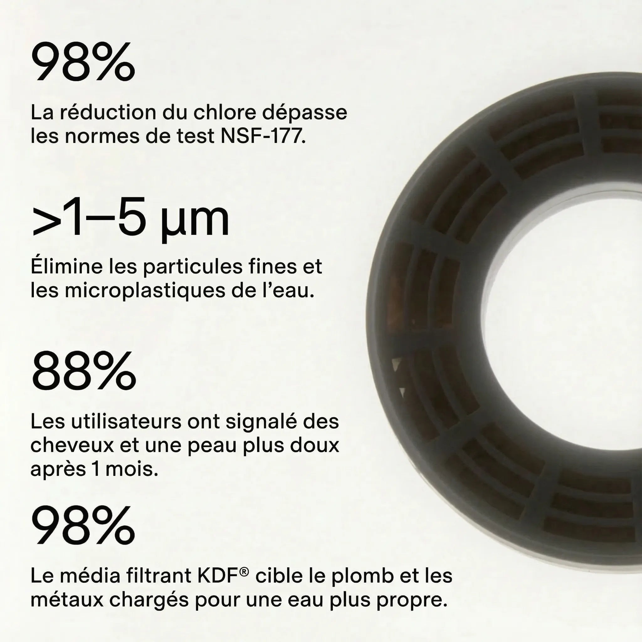 POMMEAU DE DOUCHE FILTRANT