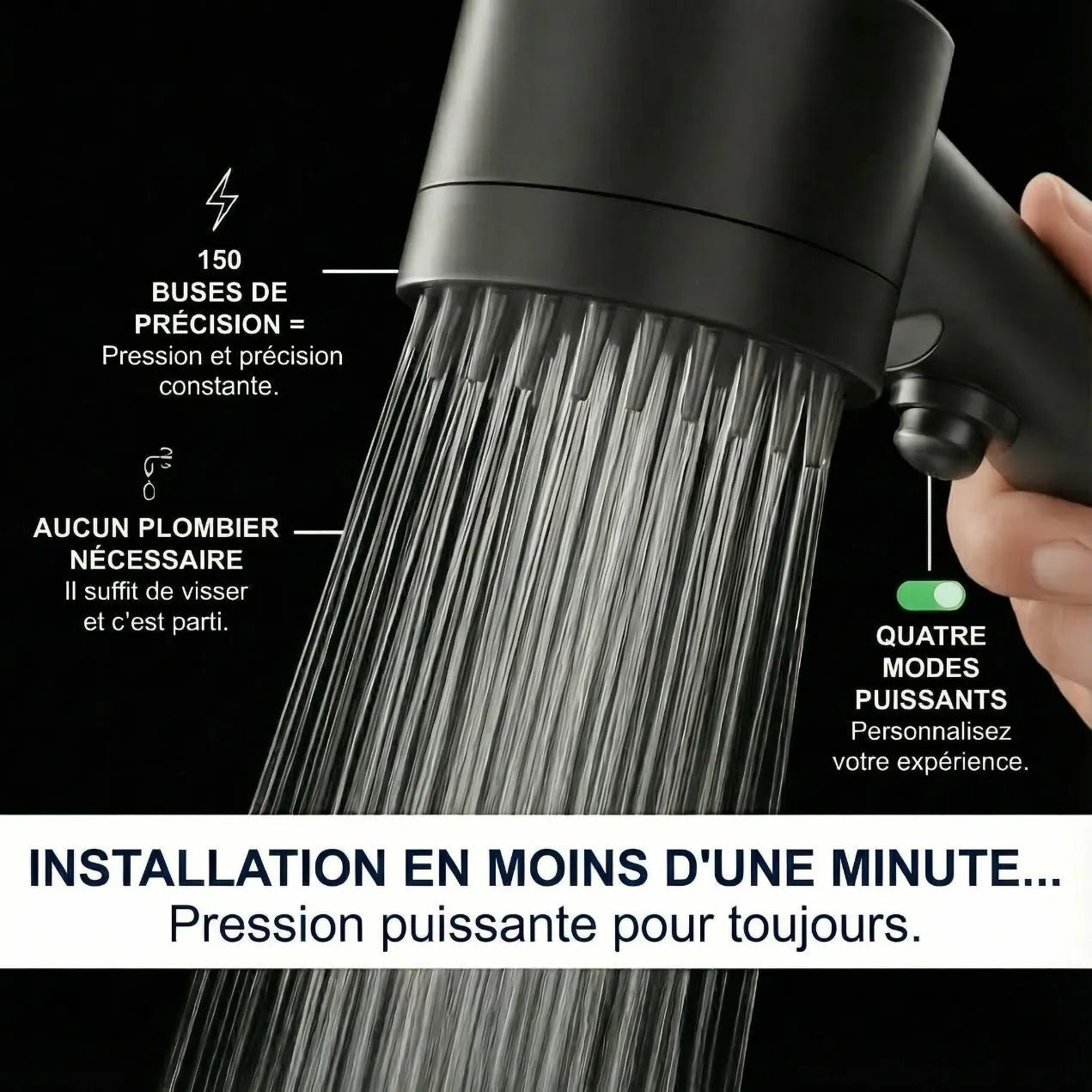 POMMEAU DE DOUCHE FILTRANT - ÔFILTRE